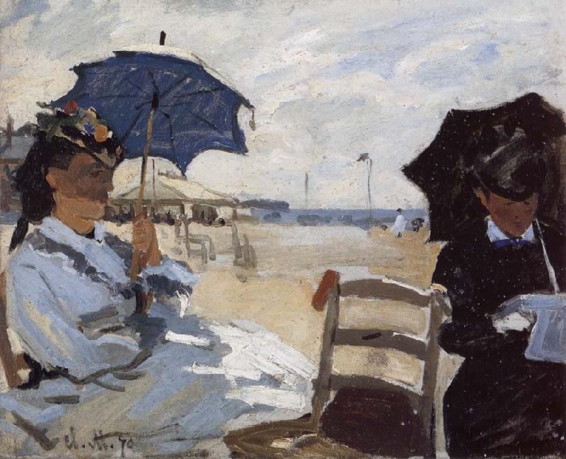 Claude Monet The Beach at Trouville